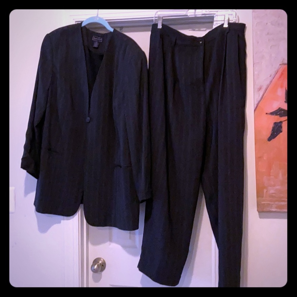 Pinstriped Pant suit